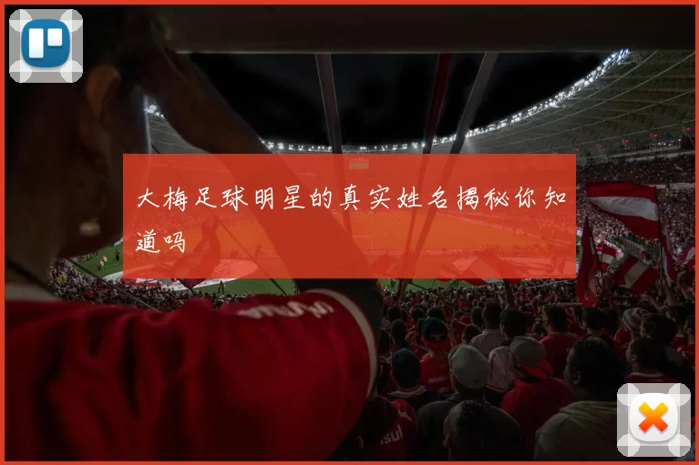 大梅足球明星的真实姓名揭秘你知道吗