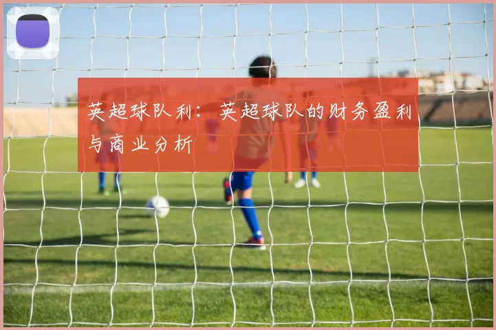 英超球队利：英超球队的财务盈利与商业分析