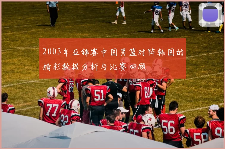 2003年亚锦赛中国男篮对阵韩国的精彩数据分析与比赛回顾