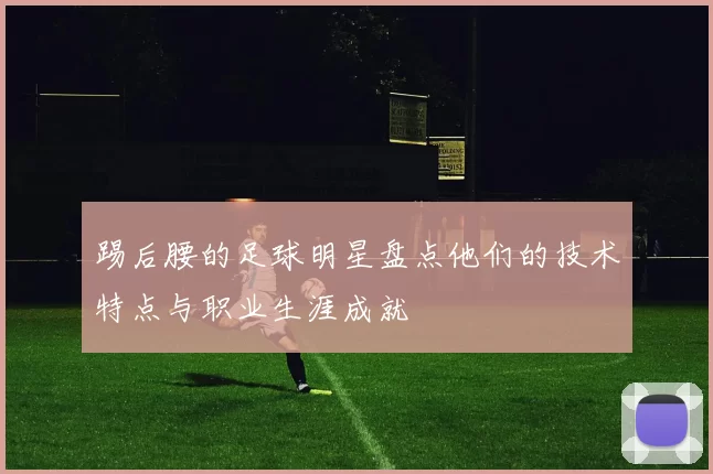 踢后腰的足球明星盘点他们的技术特点与职业生涯成就