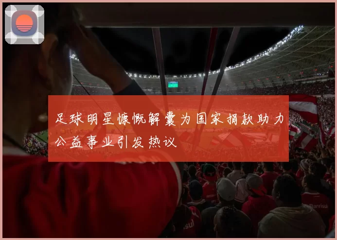足球明星慷慨解囊为国家捐款助力公益事业引发热议